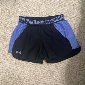 Under armour x-small black and purple shorts